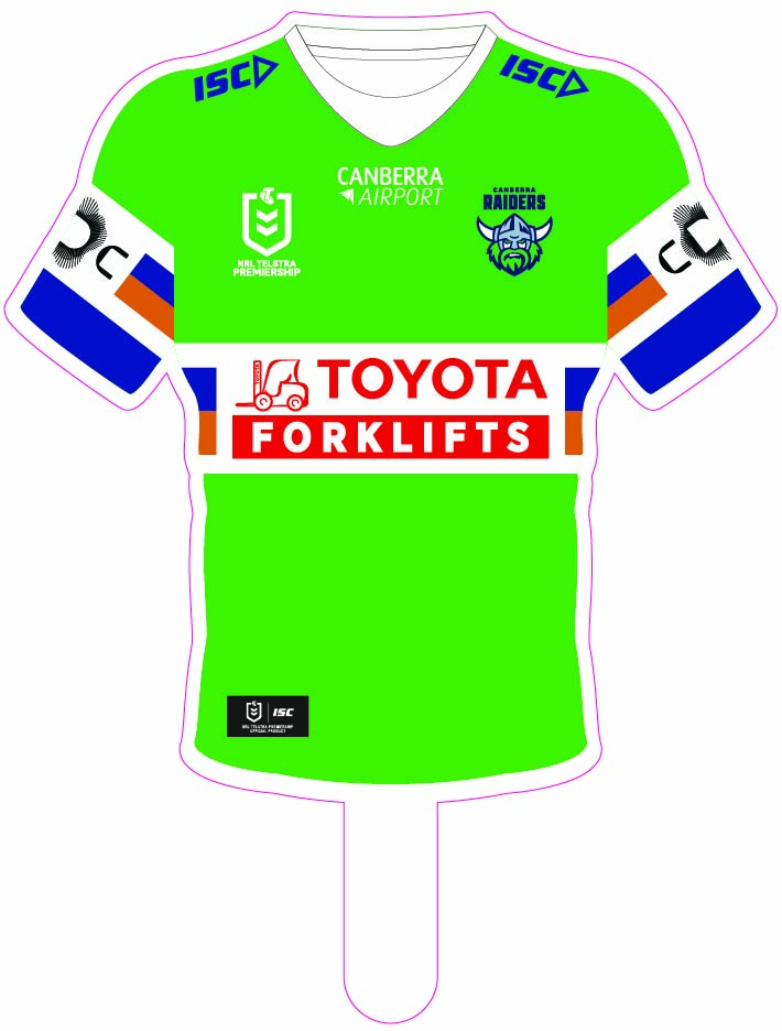 Canberra Raiders 2025 Jersey Cut-out