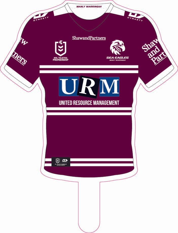 Manly Sea Eagles 2025 Jersey Cut-out
