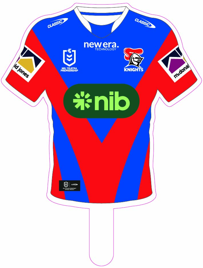 Newcastle Knights 2025 Jersey Cut-out