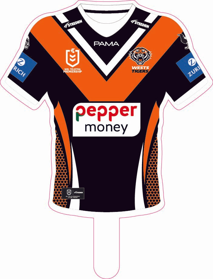 Wests Tigers 2025 Jersey Cut-out