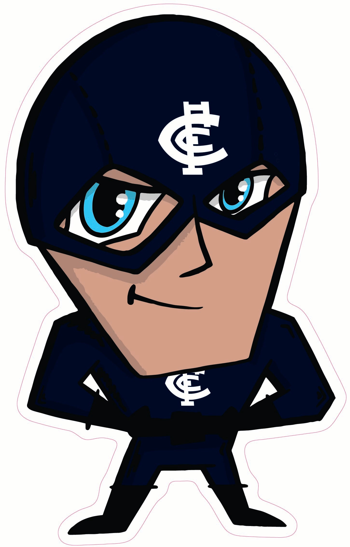 Carlton Blues Mascot Cut-out