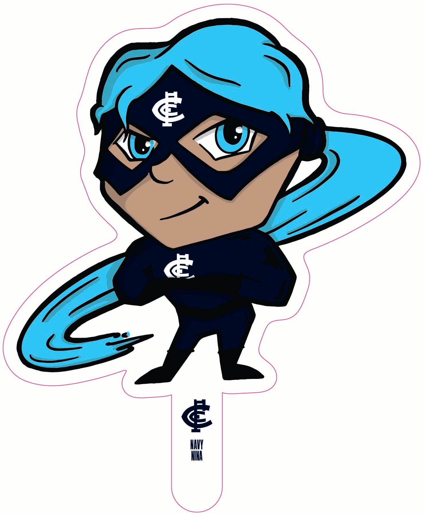 Carlton Blues Mascot Cut-out