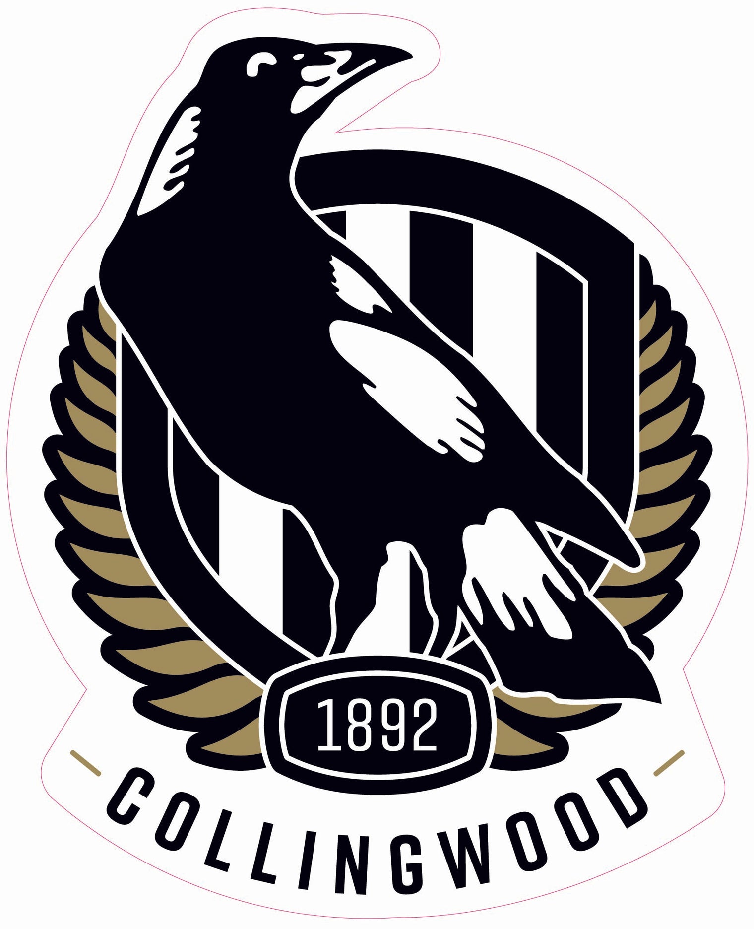 Collingwood Magpies Logo Cut-out