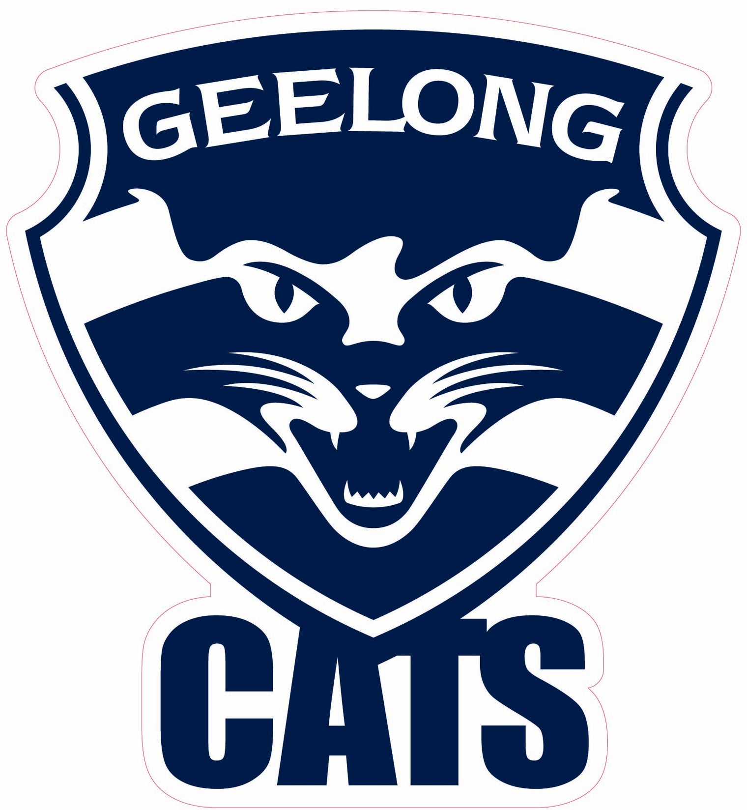 Geelong Cats Logo Cut-out