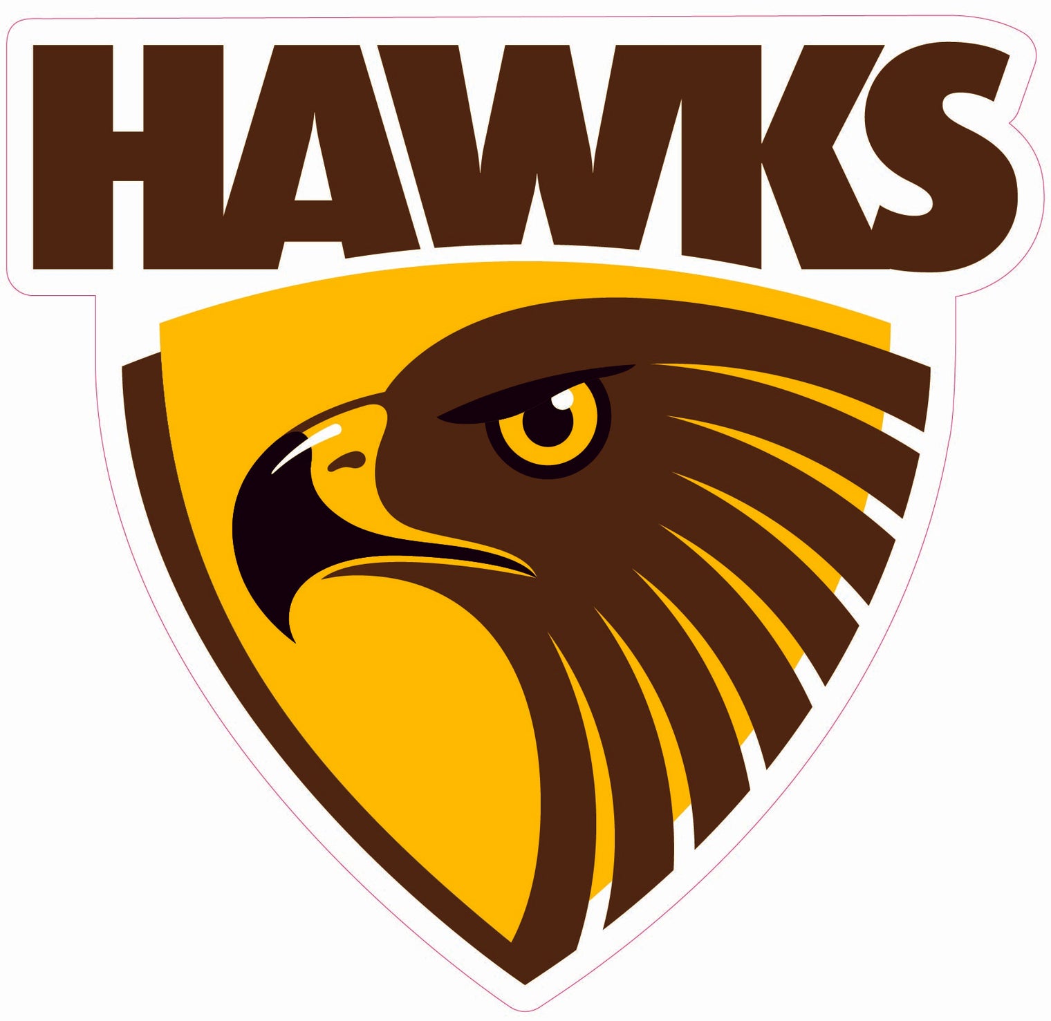 Hawthorn Hawks Logo Cut-out