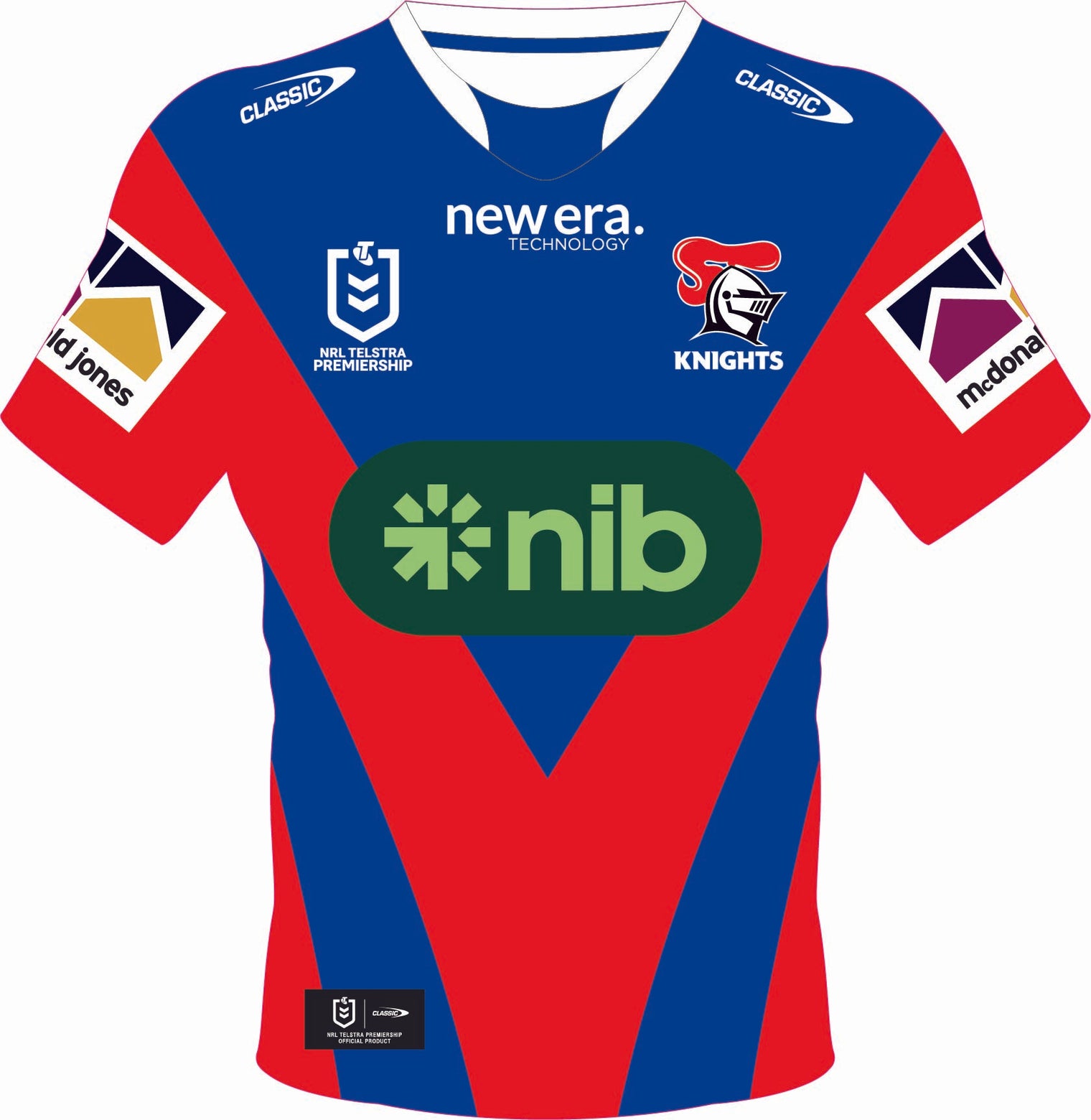 Newcastle Knights 2025 Jersey Cut-out