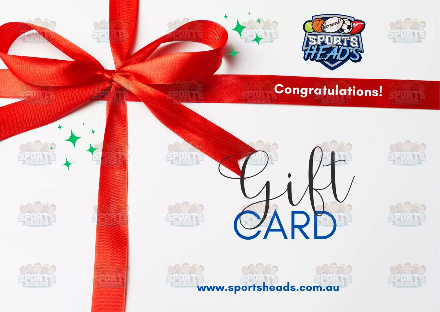 Sports Heads Gift Card