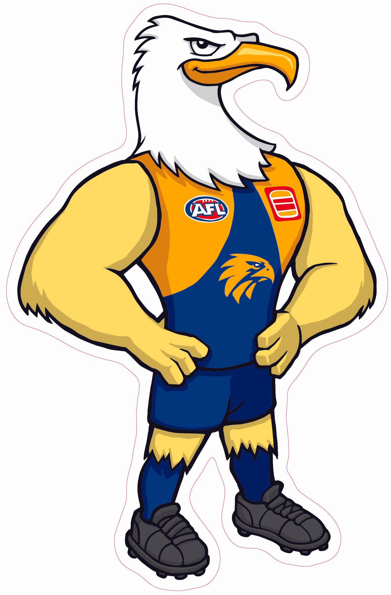 West Coast Eagles Mascot Cut-out