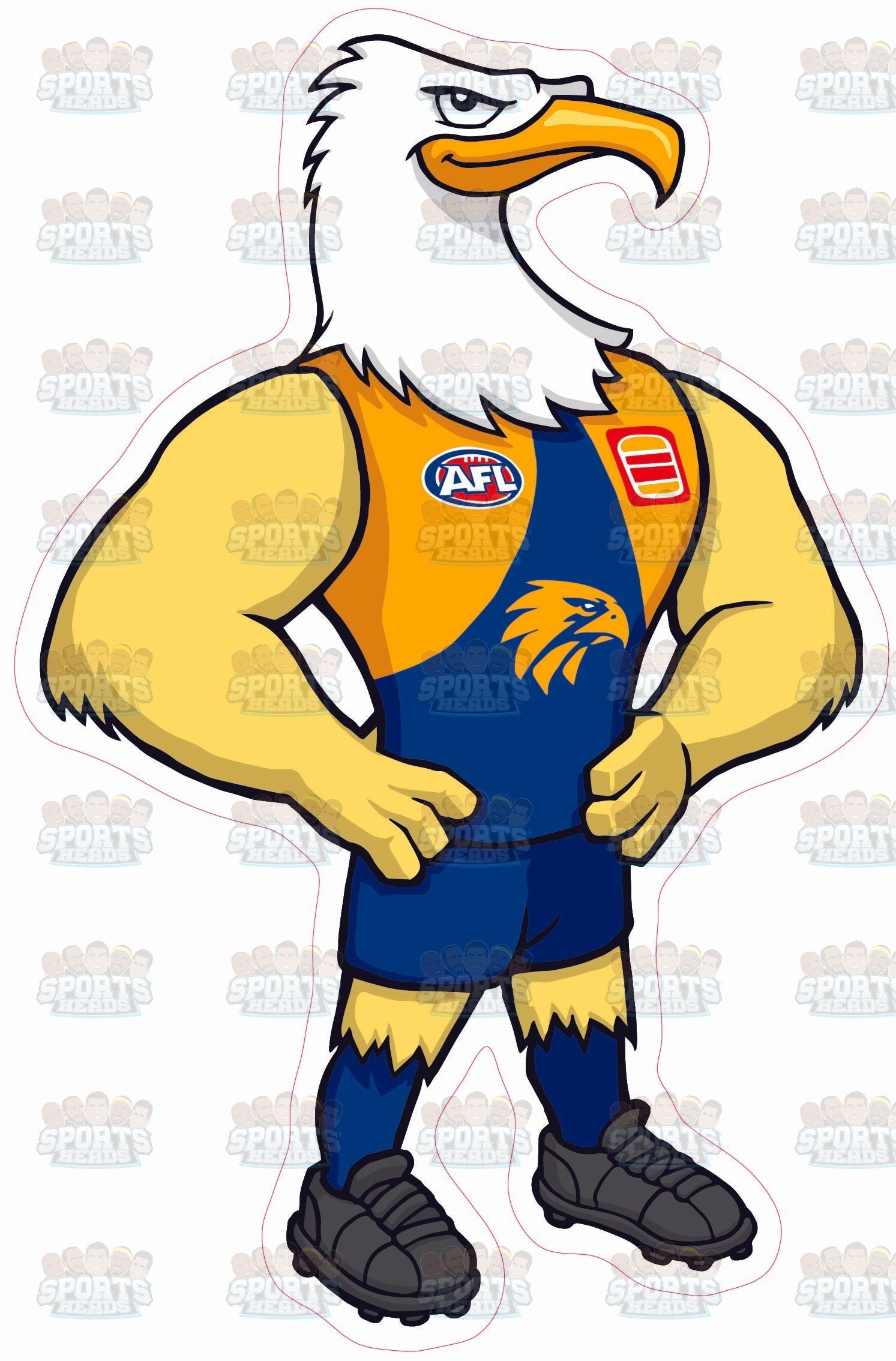 West Coast Eagles Mascot Cut-out