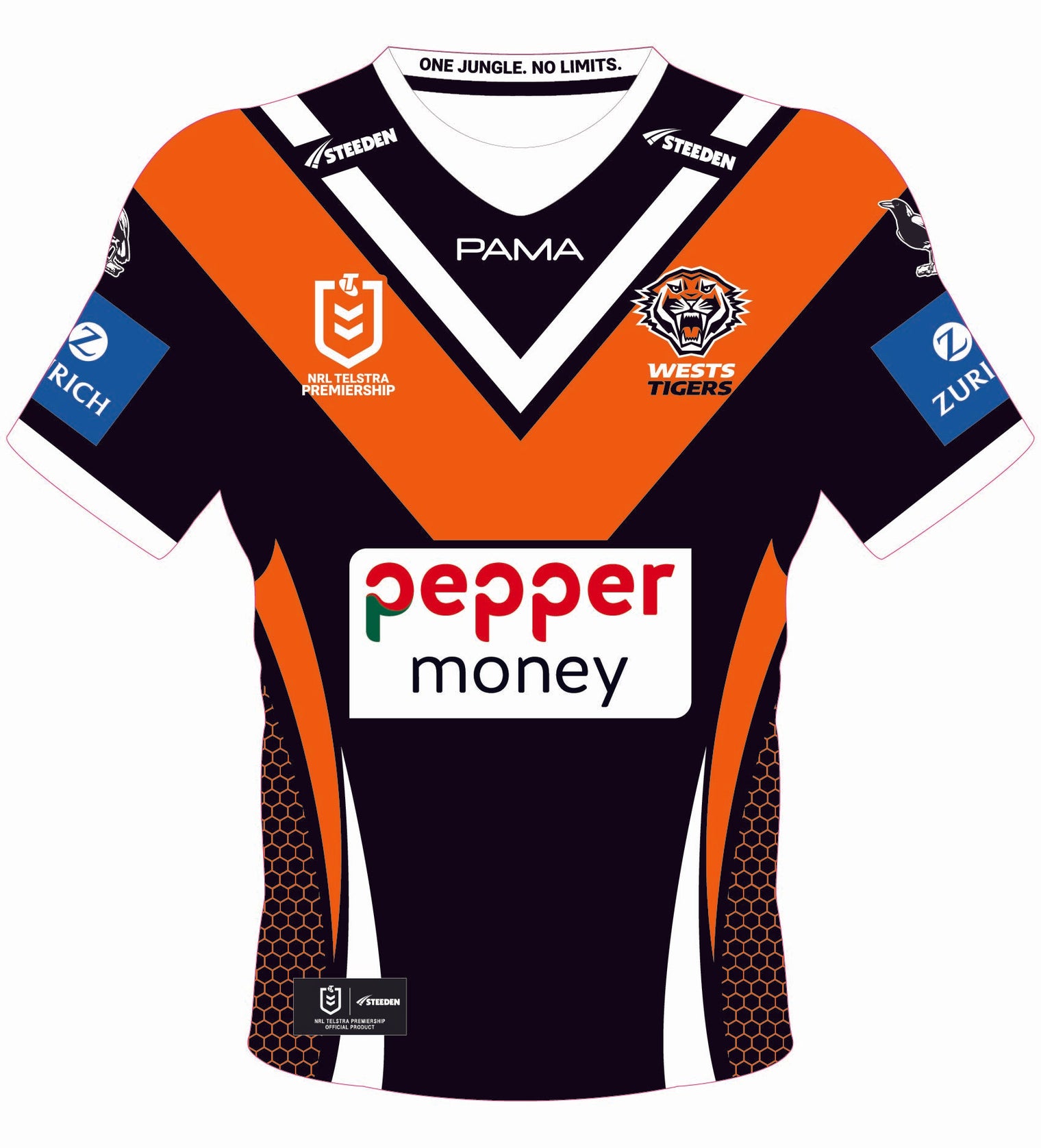 Wests Tigers 2025 Jersey Cut-out