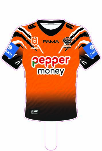 Wests Tigers 2026 Jersey Cut-out