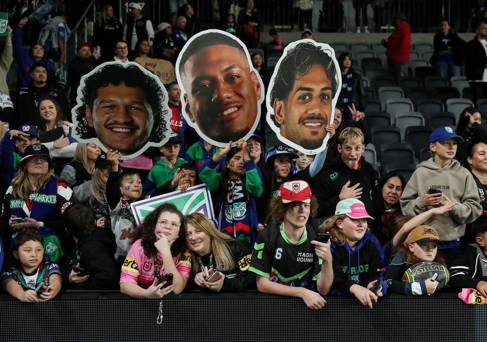 Fans celebrating with Sports Heads