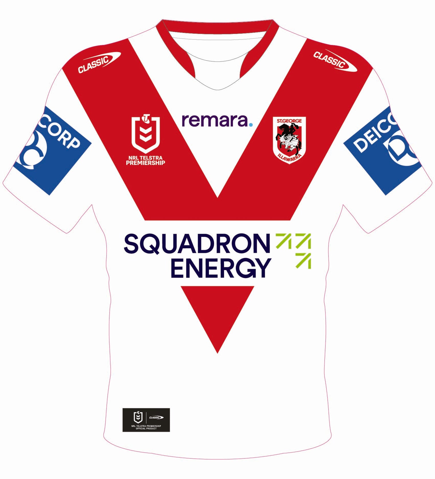 St George Illawarra Dragons 2026 Jersey Cut-out