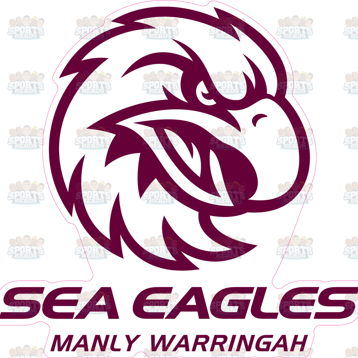 Manly Sea Eagles Logo Cut-out – Sports Heads